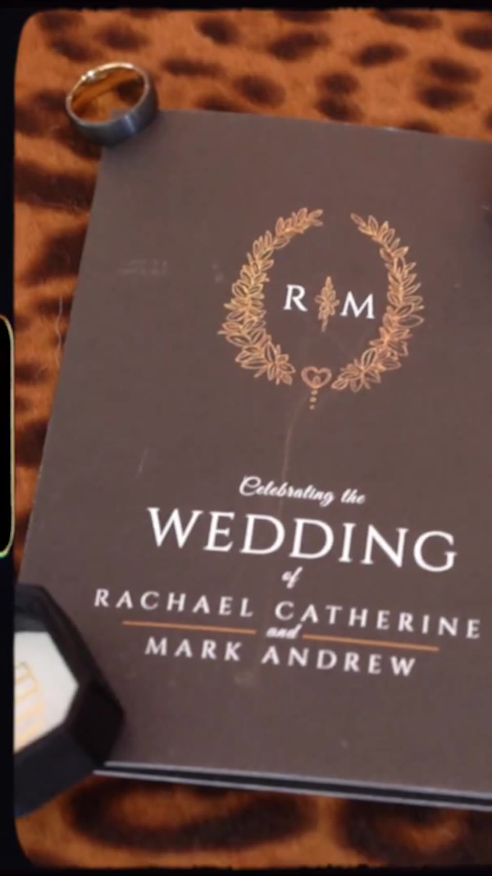 Screen grab from Mid Century Manor wedding / vertical film excerpt