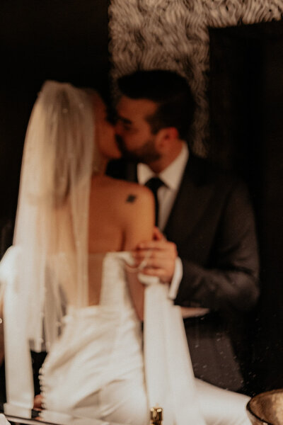 Mid Century Manor wedding together at Mid Century Manor